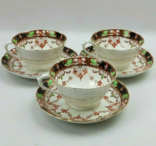 Antique tuscan bone china - tuscan, 3x