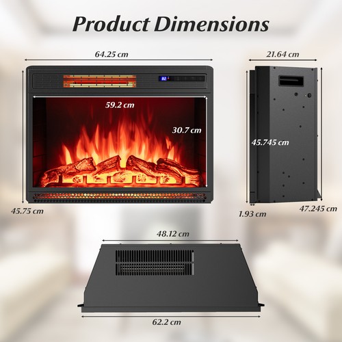 Electric fireplace insert with - electric,