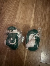 2 Pairs Pakistan Flag Mini Boxing Gloves Keyrings New In Packaging