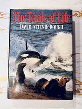 David Attenborough The Trails of Life Signed Hardcover Book 