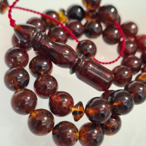 Amber beads rosary - rosary,
