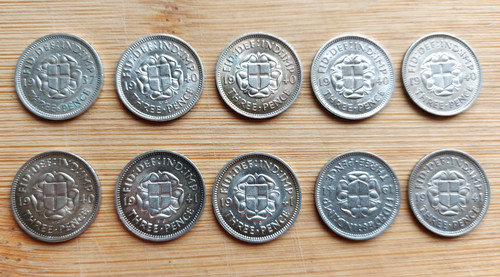 George vi silver - 10,