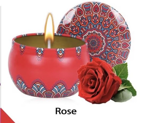 Soy rose scented candle petal - soy,