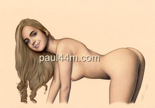 Nude art woman drawing - woman,