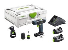 Festool 576103 Cordless Drill driver TXS 2 x 2,6-Set 240V