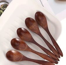 Natural Wooden Coffee Tea Spoon Honey Teaspoon Spoons Cooking Kitchen Tableware