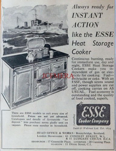 Wartime esse cooker heat - cooker, &