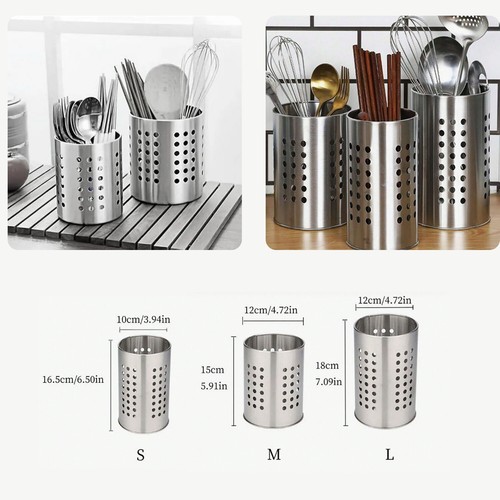 Stainless steel cutlery stand - stainless,