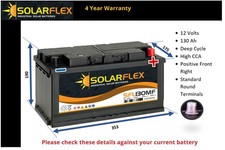 12v 130ah leisure battery deep - 12v,