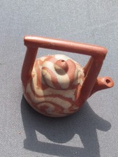 Vintage Miniature Clay Tea Pot