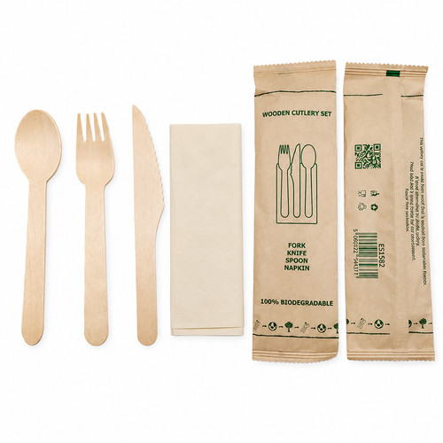 Wooden cutlery set - cutlery,