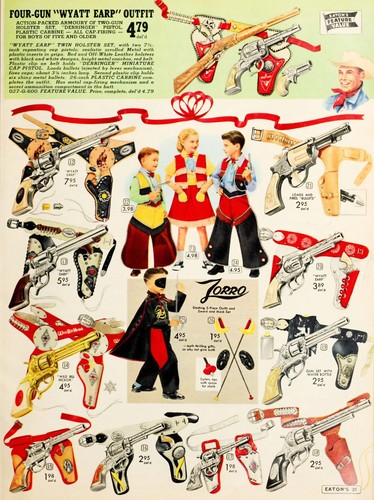 Two wyatt earp cowboy - gun, sets