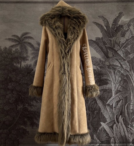 Epic vintage faux - suede, afghan