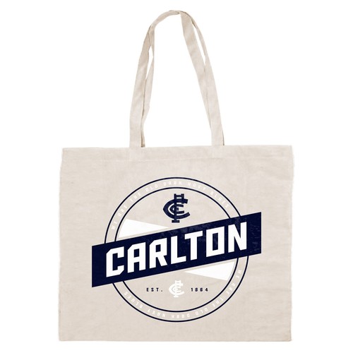Carlton blues afl canvas tote - afl,
