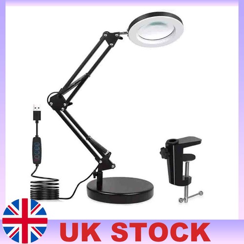 10x led magnifier glass desk - 10x,