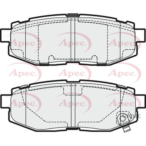 Brake pads set for subaru - for,