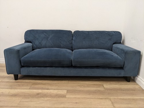 Sofa seater blue velvet - seater,