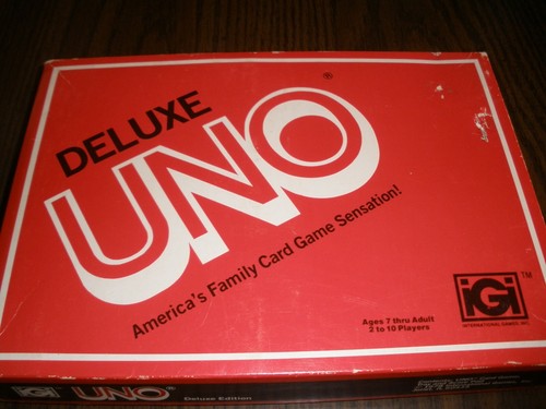 Vintage 1978 deluxe uno card - deluxe,