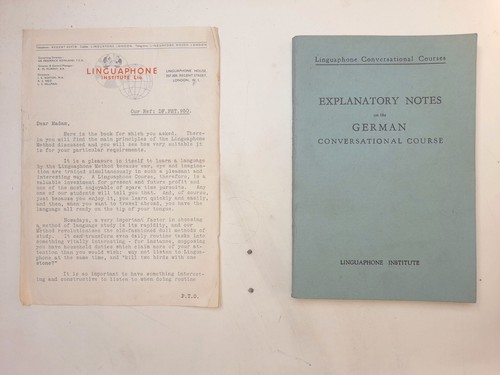 Vintage 1950s linguaphone - vintage,