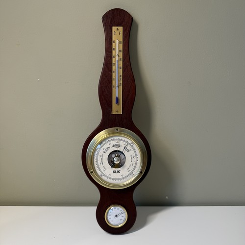 Klik british wooden - wooden, barometer