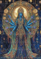 Kali hindu goddess art - goddess, print