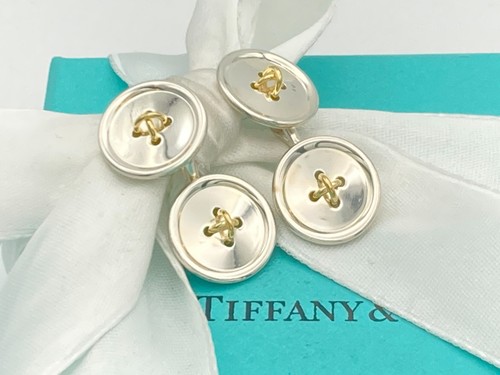 Tiffany button cufflinks - &, co.