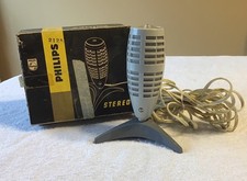 Vintage 1970's Philips Stereo Rocket Microphone Not Tested