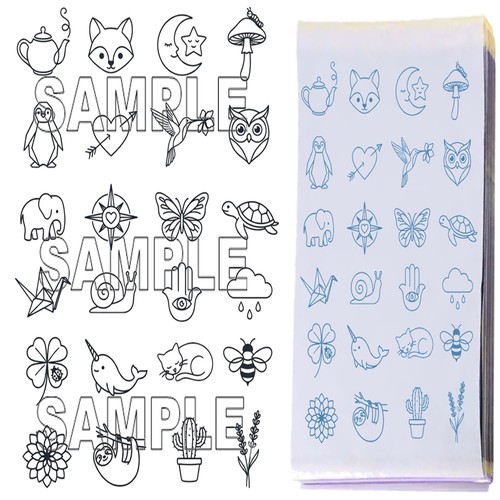 Pre printed tattoo transfer - pre-printed,