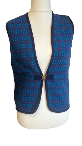 Waistcoat womens blue - waistcoat,