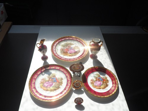 Limoges porcelain red - porcelain,