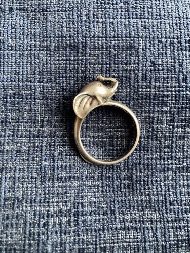 Sterling silver lucky elephant - lucky,