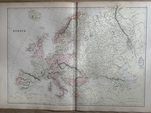 1884 europe original antique - europe,