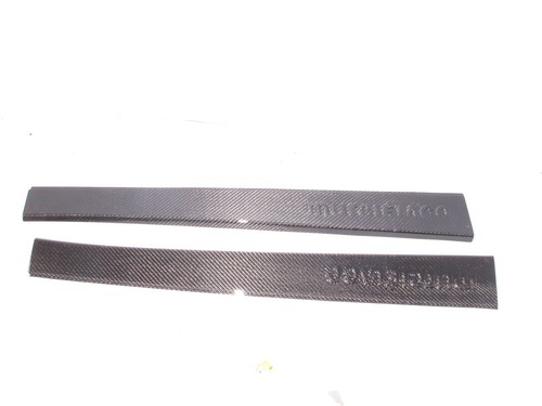 Carbon fiber door sill cover - carbon,