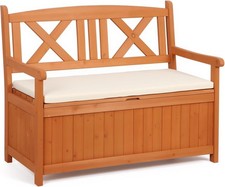 2-in-1 Wooden Garden Storage
