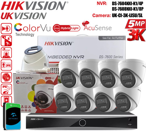 8mp hikvision cctv - 8mp, nvr