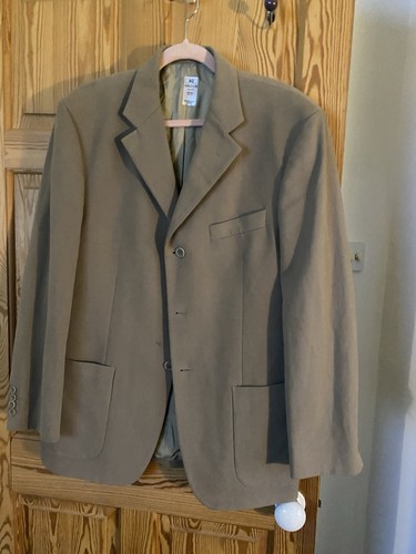 Beige cotton twill gents - cotton,