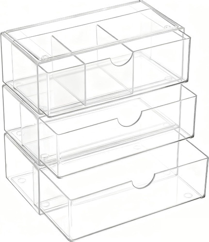 Tier acrylic drawers - acrylic,