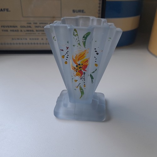 Bagley green glass art deco - bagley,