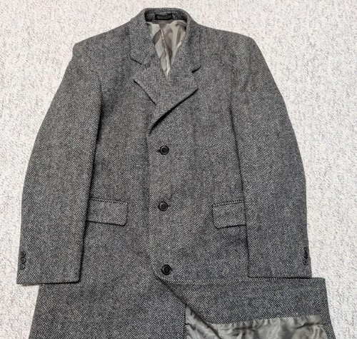 Vintage tweed overcoat 44l - vintage,