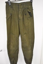 Vintage Italian Army Dark Olive Green Combat Trousers – W24" L27"