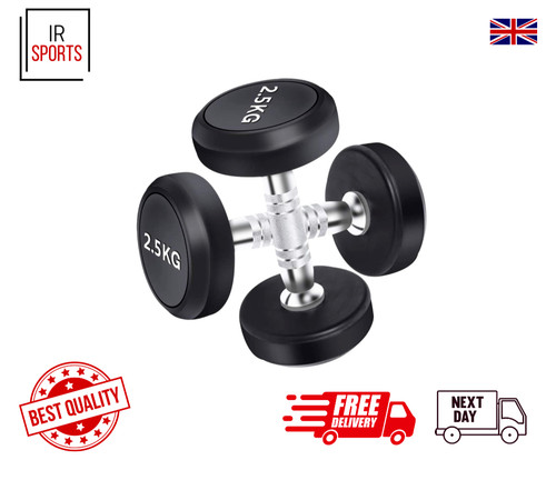 Round dumbbells 5kg - round, 2.5kg