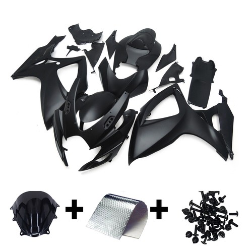 Matte black fairings - black,