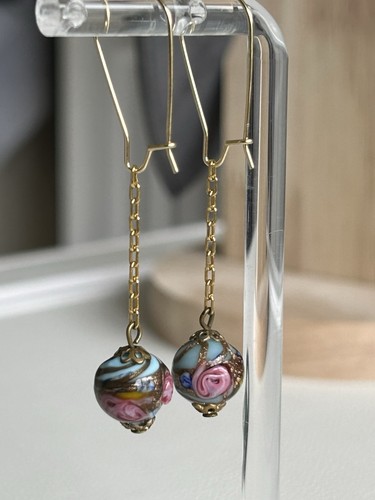 Vintage murano glass - glass, fiorato