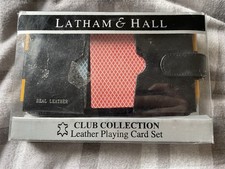 Latham And Hall Club Collection Leather Playing Card Set