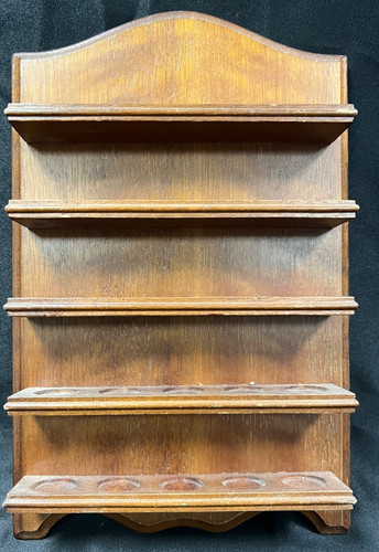 Thimble vintage wooden display - wooden,