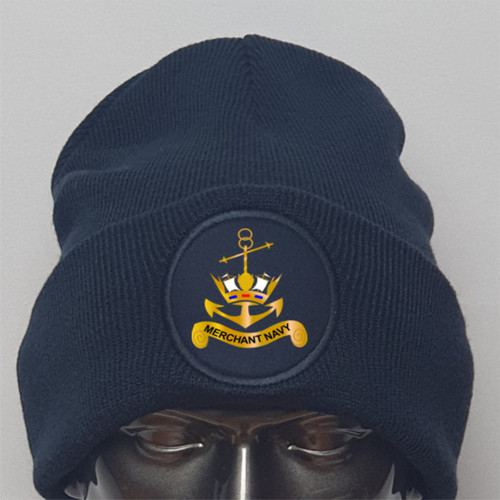 Merchant navy ensign beanie - navy,