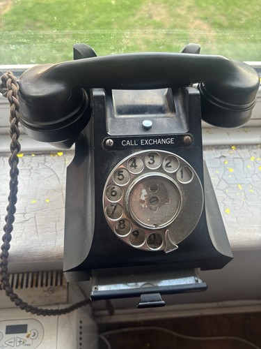 Gpo black rotary telephone - gpo,