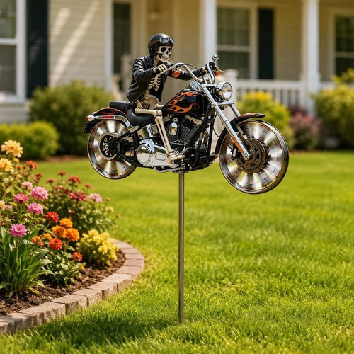 Metal star garden windmill - star,