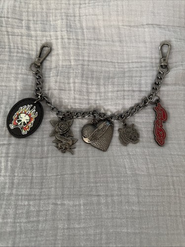 Hardy skull rose logo heart - ed,