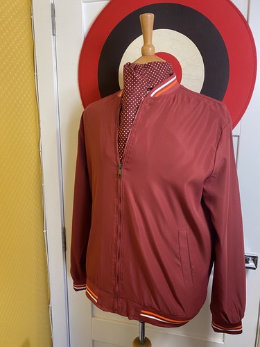 Mod wine burgundy - white, &
